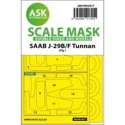 SAAB J-29B/F double-sided express masks for Fly, 1/32 - Art Scale K...
