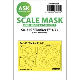 Su-35S Flanker E one-sided painting mask for Great Wall Hobby, 1/72...