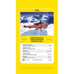 Alouette III Sécurité Civile, 1/72 - Heller 80289