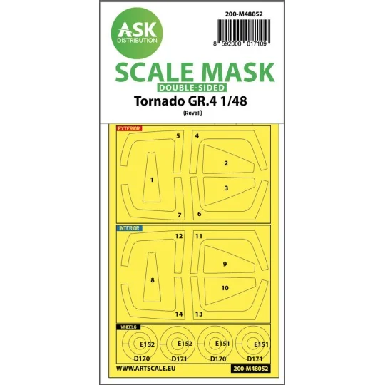 Tornado GR.4 double-sided express mask for Revell / Eduard - Art Sc...