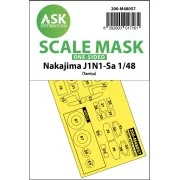 Nakajima J1N1-Sa one-sided express mask for Tamiya - Art Scale Kit ...