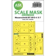 Messerschmitt Bf 109E-4 & E-7 double-sided express masks for Hobby2...