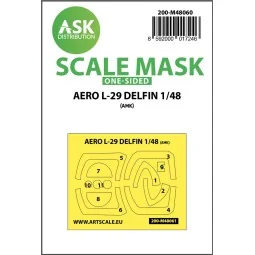 AERO L-29 DELFIN one-sided express mask for AMK, 1/48 - Art Scale K...
