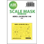 AERO L-29 DELFIN one-sided express mask for AMK - Art Scale Kit 200...