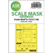 Focke-Wulf Ta 152 H double-sided express mask for Hobby2000 / Drago...