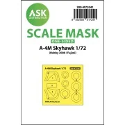 A-4M Skyhawk one-sided painting mask for Hobby2000 / Fujimi, 1/72 -...