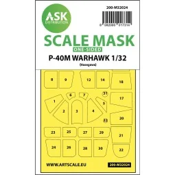 P-40M Warhawk one-sided express masks for Hasegawa - Art Scale Kit ...