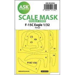 F-15C Eagle double-sided express masks for Tamiya, 1/32 - Art Scale...