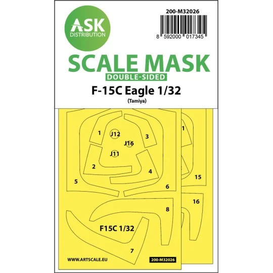 F-15C Eagle double-sided express masks for Tamiya - Art Scale Kit 2...