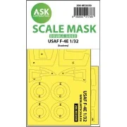 USAF F-4E Phantom Viet-Nam war double-sided mask for Academy, 1/32 ...
