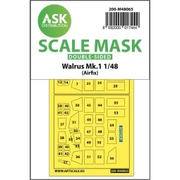 Walrus Mk.1 double-sided mask for Airfix - Art Scale Kit 200-M48065