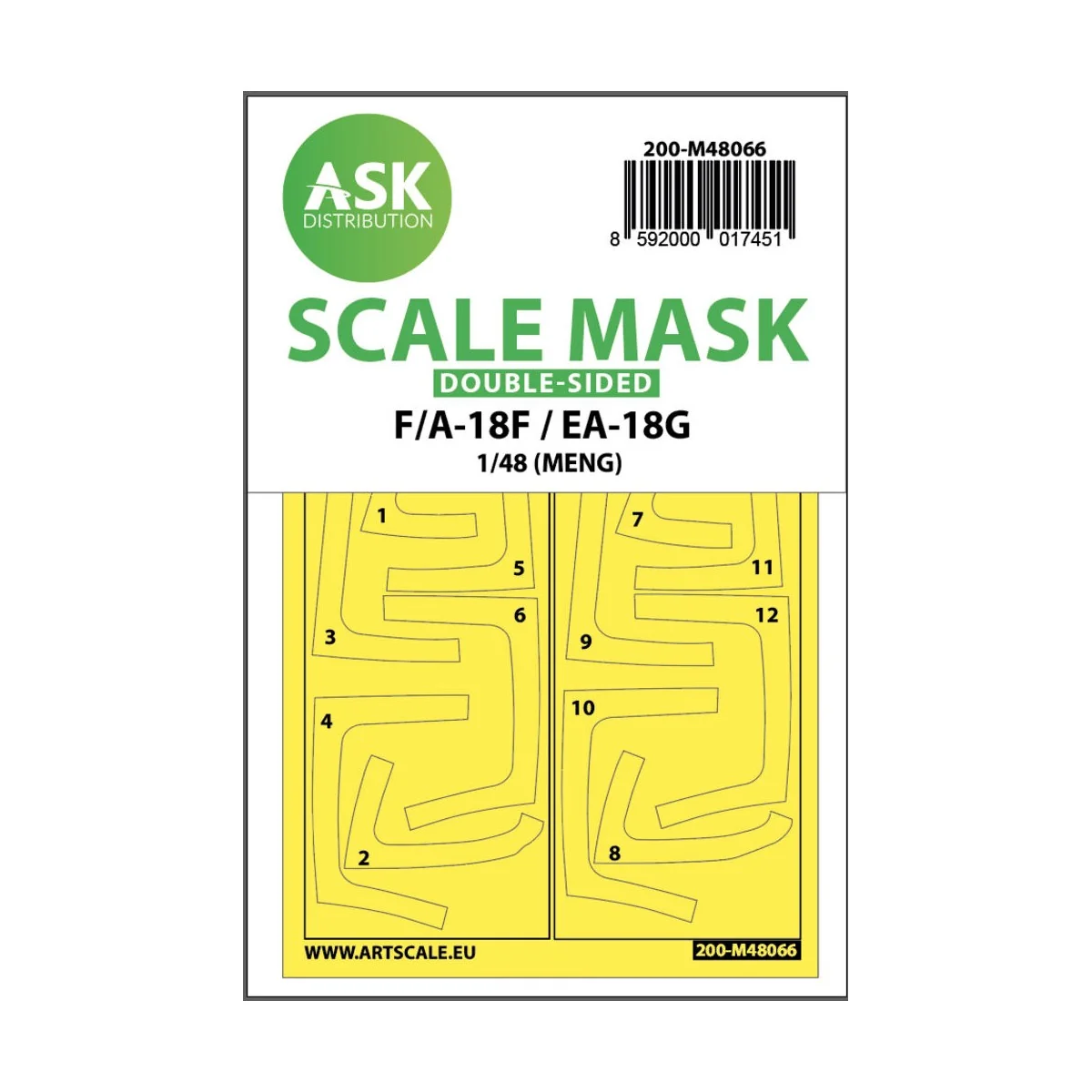 F/A-18F Super Hornet / EA-18G Growler double-sided express mask for...