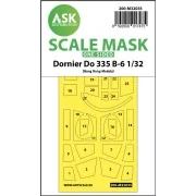 Dornier Do 335B-6 one-sided mask for HK Models, 1/32 - Art Scale Ki...