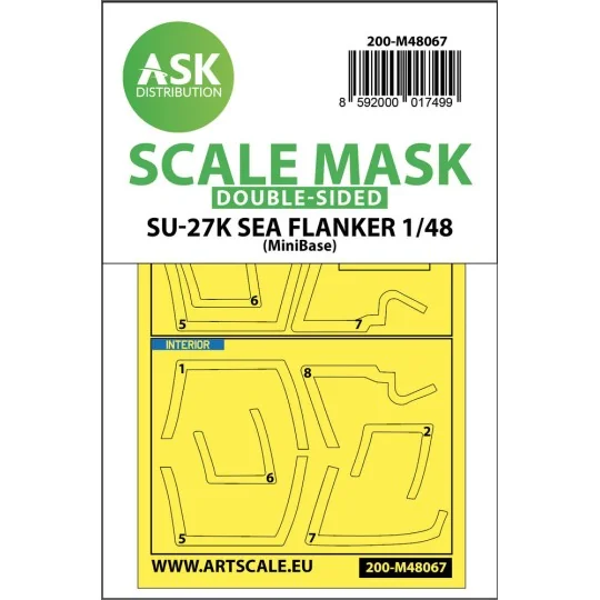 Su-27K Sea Flanker double-sided express mask for Minibase - Art Sca...