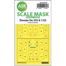 Dornier Do 335A double-sided mask for HK Models, 1/32 - Art Scale K...