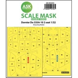 Dornier Do 335A-10 two seater double-sided mask for HK Models, 1/32...