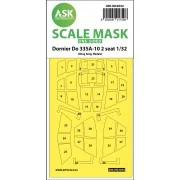 Dornier Do 335A-10 two seater one-sided mask for HK Models, 1/32 - ...