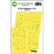 B-24J Liberator one-sided mask for Hobby Boss - Art Scale Kit 200-M...