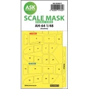 AH-64 double-sided mask for Academy, 1/48 - Art Scale Kit 200-M48071