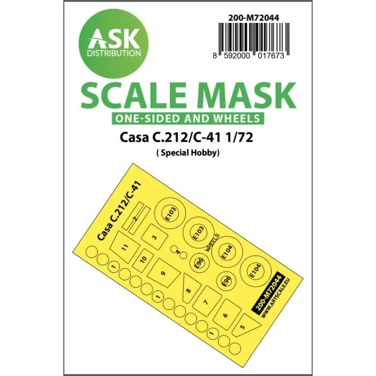 Casa C.212/C-41 one-sided painting mask for Special Hobby, 1/72 - A...