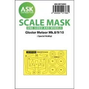 Gloster Meteor Mk.8/9/10 one-sided painting mask for Special Hobby ...