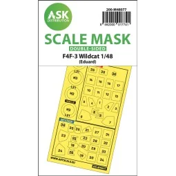 F4F-3 Wildcat double-sided express mask for Eduard, 1/48 - Art Scal...