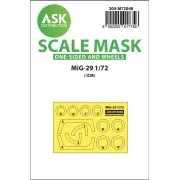 MiG-29 one-sided painting express mask for ICM - Art Scale Kit 200-...