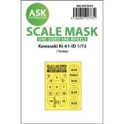 Kawasaki Ki-61-ID one-sided express mask for Tamiya - Art Scale Kit...