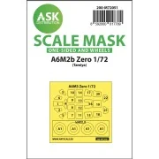 A6M2b Zero one-sided painting express mask for Tamiya, 1/72 - Art S...