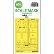 Yak-9 double-sided pre-cutted mask for ICM - Art Scale Kit 200-M32049