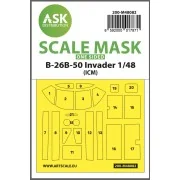 B-26B-50 Invader one-sided mask self-adhesive pre-cutted for ICM - ...