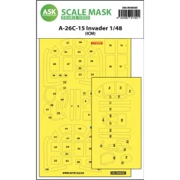 A-26C-15 Invader double-sided mask self-adhesive pre-cutted for ICM...