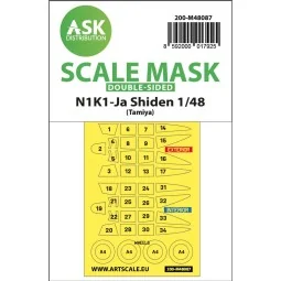 N1K1-Ja Shiden double-sided mask self-adhesive pre-cutted for Tamiy...