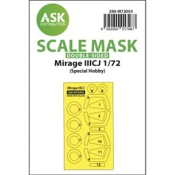 Mirage IIICJ double-sided painting express mask for Special Hobby -...
