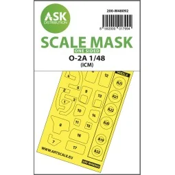O-2A one-sided mask self-adhesive pre-cutted for ICM, 1/48 - Art Sc...