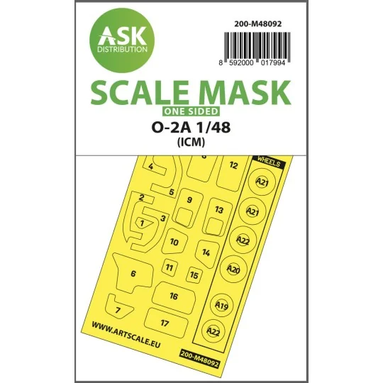 O-2A one-sided mask self-adhesive pre-cutted for ICM - Art Scale Ki...