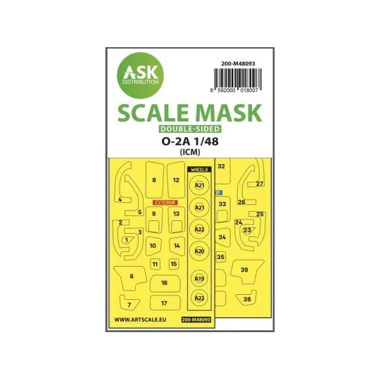 O-2A double-sided mask self-adhesive, pre-cutted for ICM - Art Scal...