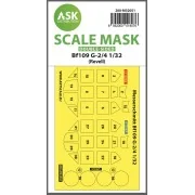 Messerschmitt Bf 109G-2/G-4 double-sided express masks for Revell, ...