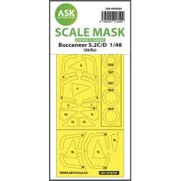 Buccaneer S.2C/D double-sided mask self-adhesive, pre-cutted for Ai...