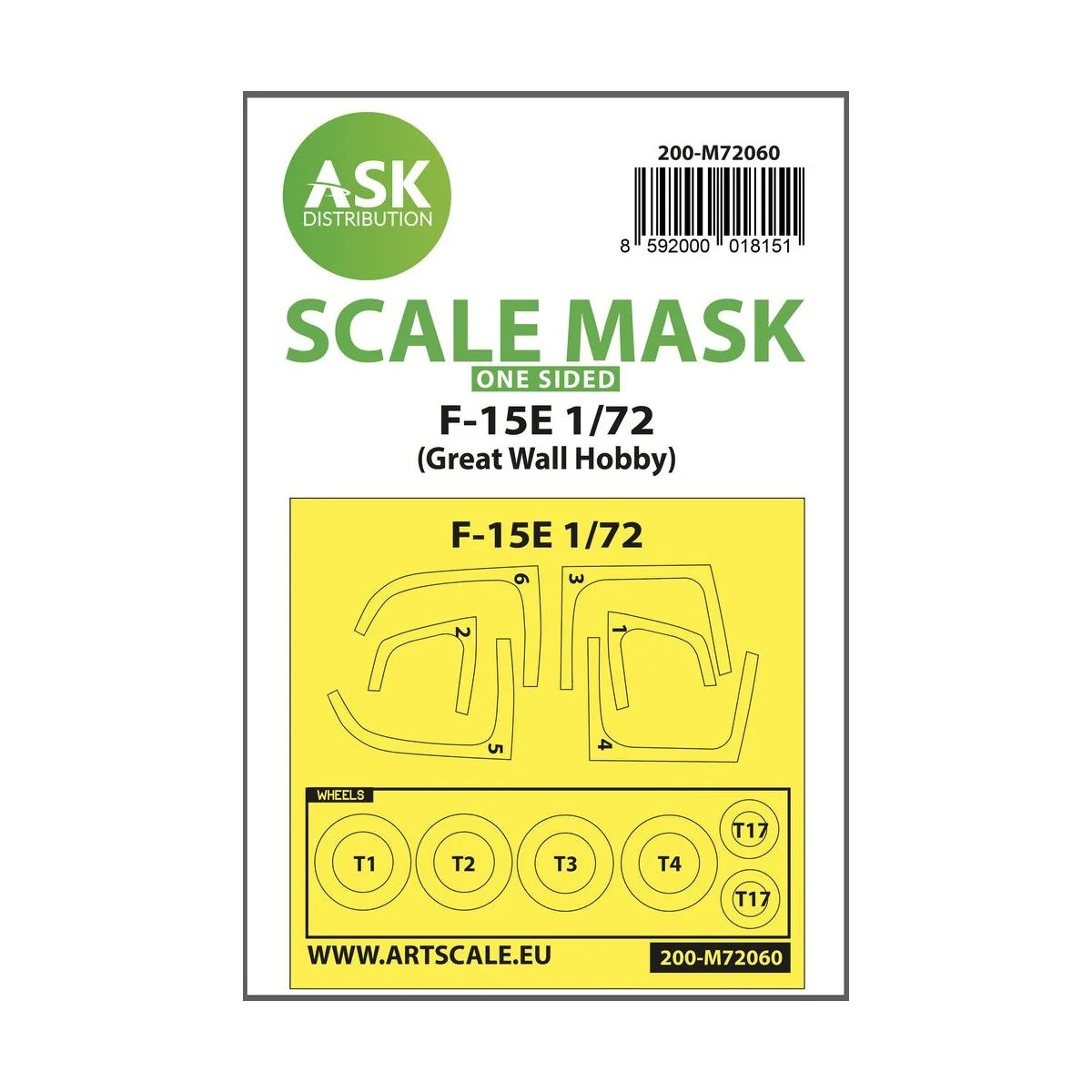 F-15E one-sided painting express mask for Great Wall Hobby - Art Sc...