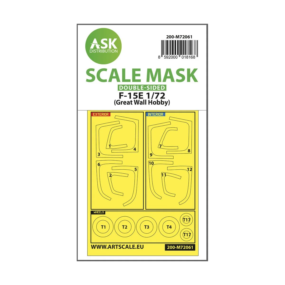 F-15E double-sided painting express mask for Great Wall Hobby, 1/72...