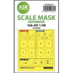 Yak-9D double-sided express mask, self-adhesive, pre-cutted for Zve...