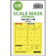 Yak-9D double-sided express mask, self-adhesive, pre-cutted for Zve...
