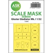 Gloster Gladiator Mk.I one-sided painting mask for Revell / ICM - A...