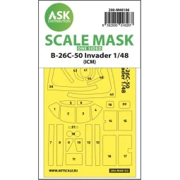 B-26C-50 Invader one-sided mask self-adhesive pre-cutted for ICM - ...