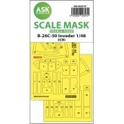 B-26C-50 Invader double-sided mask self-adhesive pre-cutted for ICM...