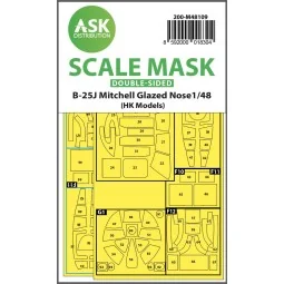 B-25J Mitchell double-sided mask self-adhesive pre-cutted for HK Mo...
