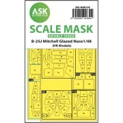 B-25J Mitchell double-sided mask self-adhesive pre-cutted for HK Mo...