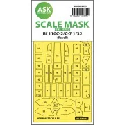 Messerschmitt Bf 110C-2/C-7 one-sided express masks for Revell - Ar...