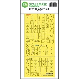 Messerschmitt Bf 110C-2/C-7 double-sided express masks for Revell -...